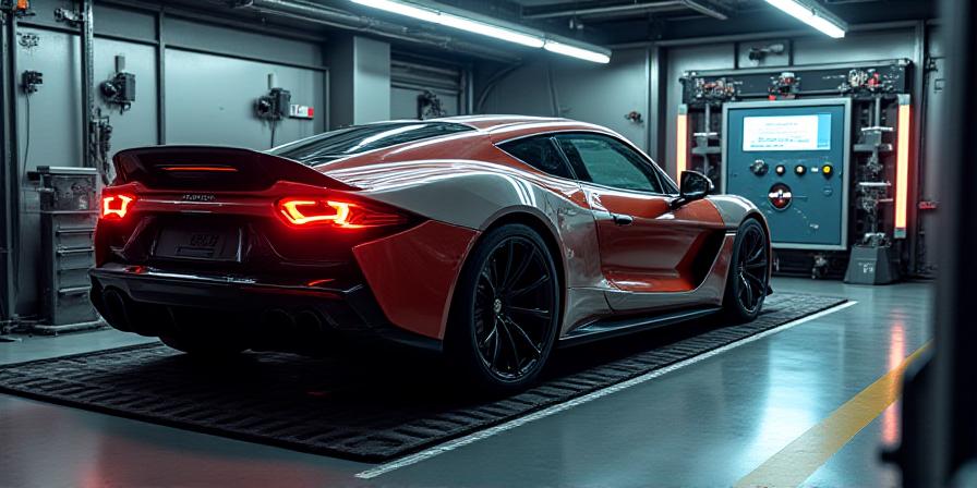 Auto sul banco prova dinamometrico